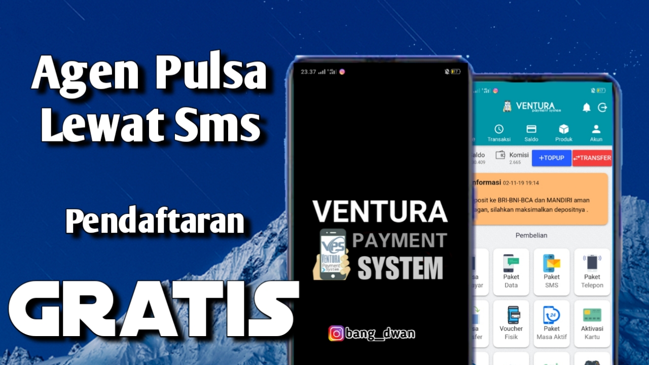 Agen Pulsa Lewat Sms Ventura Payment System